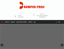 Tablet Screenshot of bumperpros.com